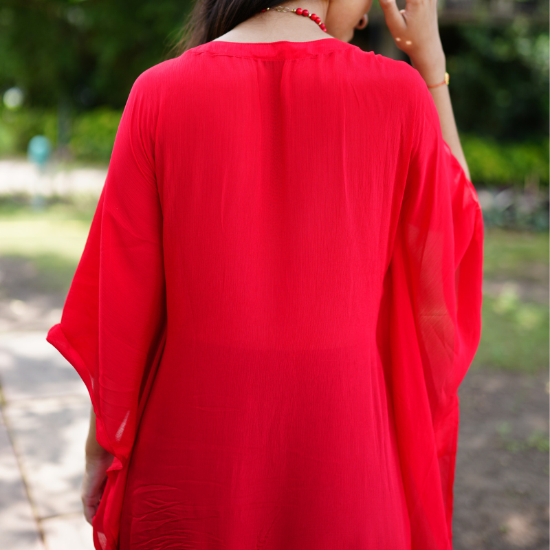 Radiant Red Kaftan