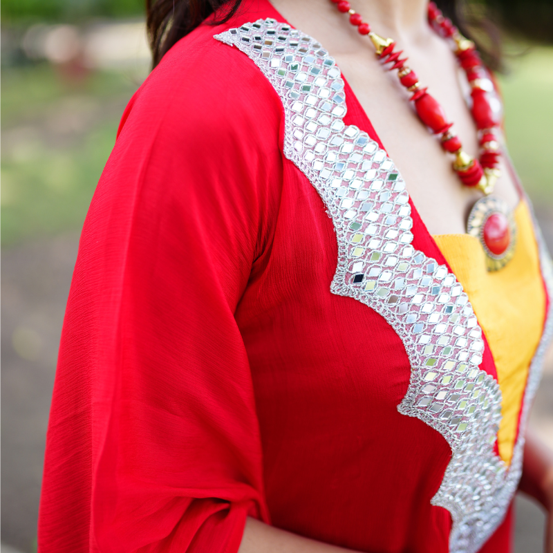 Radiant Red Kaftan